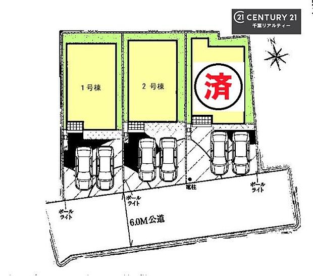 カースペース2台付きでマイカーをお持ちのご家庭でも安心。物件探しのご条件・ご要望・ご質問など、何なりと弊社スタッフまでお申し付けください!
