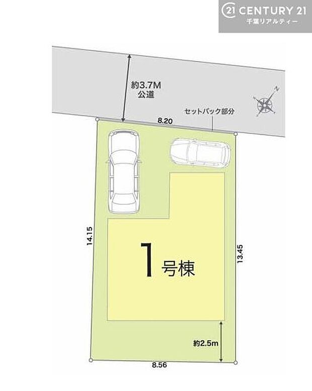 カースペースは2台付き(車種による)!セカンドカー持ちの方や急な来客時にも安心ですね。