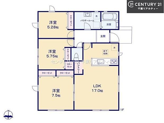3LDKの魅力的な間取り！LDKはゆったりとした空間で、ご家族との団らん時間が、より一層充実したものになりますね。家族との仲が深まり、自然と笑顔が増えます！