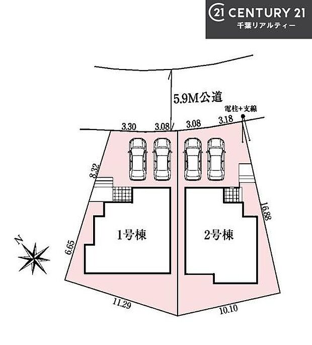 【2号棟】カースペース2台付きでマイカーをお持ちのご家庭でも安心。物件探しのご条件・ご要望・ご質問など、何なりと弊社スタッフまでお申し付けください!