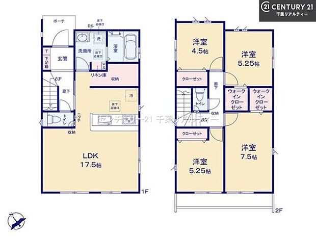 4LDKの魅力的な間取り！LDKはゆったりとした空間で、ご家族との団らん時間が、より一層充実したものになりますね。家族との仲が深まり、自然と笑顔が増えます！