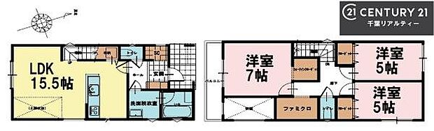 3LDKの魅力的な間取り！LDKはゆったりとした空間で、ご家族との団らん時間が、より一層充実したものになりますね。家族との仲が深まり、自然と笑顔が増えます！