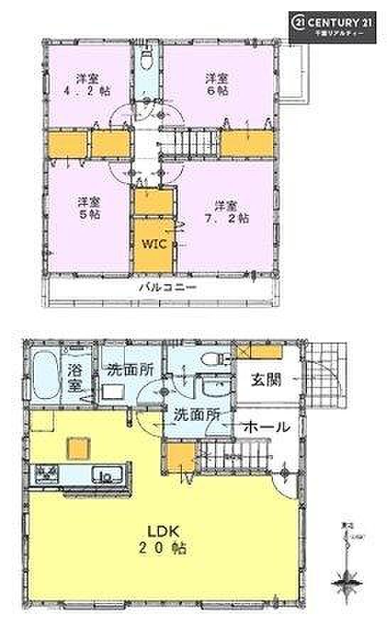 4LDKの魅力的な間取り！LDKはゆったりとした空間で、ご家族との団らん時間が、より一層充実したものになりますね家族との仲が深まり、自然と笑顔が増えそうです！