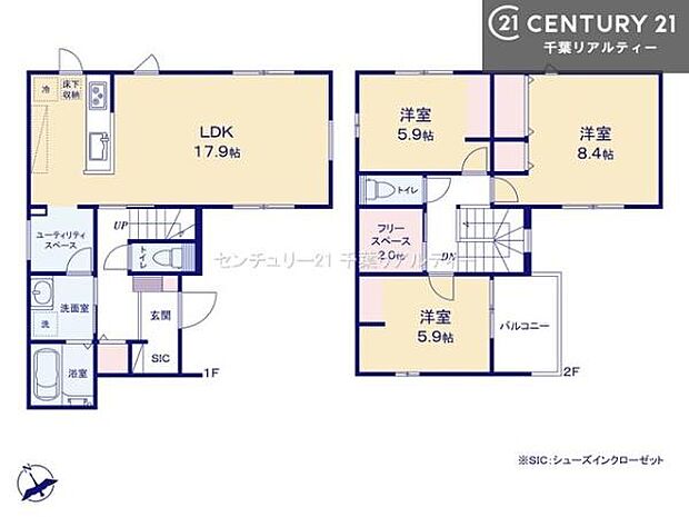 3LDKの魅力的な間取り！LDKはゆったりとした空間で、ご家族との団らん時間が、より一層充実したものになりますね。家族との仲が深まり、自然と笑顔が増えます！