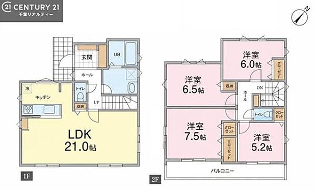 4LDKの魅力的な間取り!LDKはゆったりとした空間で、ご家族との団らん時間が、より一層充実したものになりますね家族との仲が深まり、自然と笑顔が増えそうです!