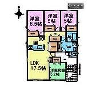 4LDKの魅力的な間取り!LDKはゆったりとした空間で、ご家族との団らん時間が、より一層充実したものになりますね家族との仲が深まり、自然と笑顔が増えそうです!