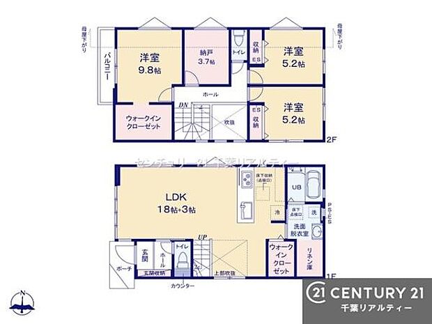 3SLDKの魅力的な間取り!LDKはゆったりとした空間で、ご家族との団らん時間が、より一層充実したものになりますね。家族との仲が深まり、自然と笑顔が増えます!