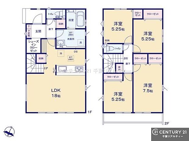 4LDKの魅力的な間取り!LDKはゆったりとした空間で、ご家族との団らん時間が、より一層充実したものになりますね家族との仲が深まり、自然と笑顔が増えそうです!