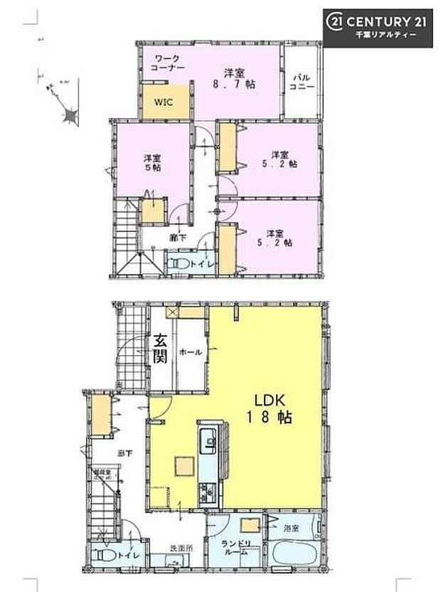 4LDKの魅力的な間取り!LDKはゆったりとした空間で、ご家族との団らん時間が、より一層充実したものになりますね家族との仲が深まり、自然と笑顔が増えそうです!