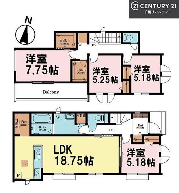 4LDKの魅力的な間取り!LDKはゆったりとした空間で、ご家族との団らん時間が、より一層充実したものになりますね。家族との仲が深まり、自然と笑顔が増えます!