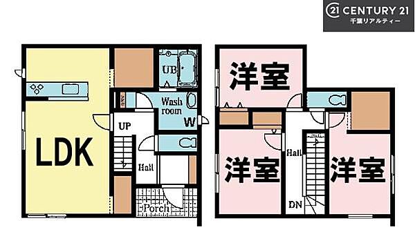 3LDKの魅力的な間取り！LDKはゆったりとした空間で、ご家族との団らん時間が、より一層充実したものになりますね！家族との仲が深まり、自然と笑顔が増えそうです！