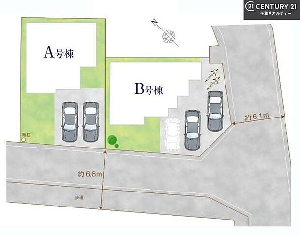 カースペース2台付きでマイカーをお持ちのご家庭でも安心。物件探しのご条件・ご要望・ご質問など、何なりと弊社スタッフまでお申し付けください!