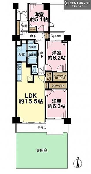 間取りを拡大表示