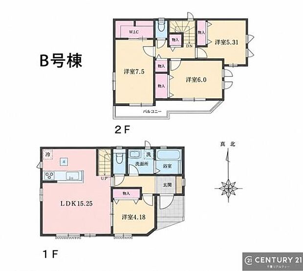 4LDKの魅力的な間取り！LDKはゆったりとした空間で、ご家族との団らん時間が、より一層充実したものになりますね。家族との仲が深まり、自然と笑顔が増えます！