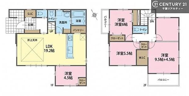4LDKの魅力的な間取り!LDKはゆったりとした空間で、ご家族との団らん時間が、より一層充実したものになりますね。家族との仲が深まり、自然と笑顔が増えます!