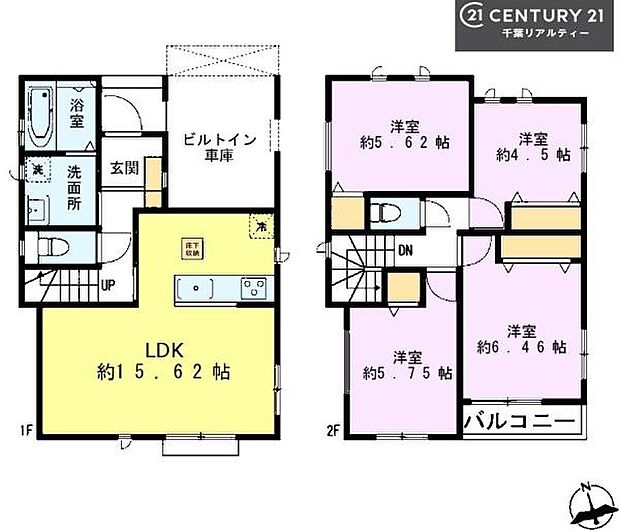4LDKの魅力的な間取り!LDKはゆったりとした空間で、ご家族との団らん時間が、より一層充実したものになりますね家族との仲が深まり、自然と笑顔が増えそうです!