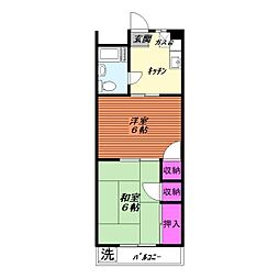 清成ビルCITY58 2Kの間取図画像