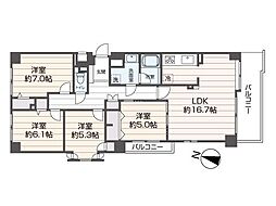 ファミール美香保公園 4LDKの間取図画像