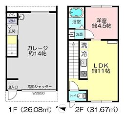 I.V base一本松 1LDKの間取図画像