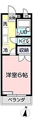 アーベイン元宿台 1Kの間取図画像