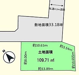 鶴ヶ島市下新田 売地の土地画像