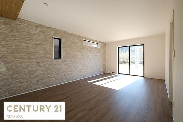 2号棟 おしゃれなアクセントクロスを使用