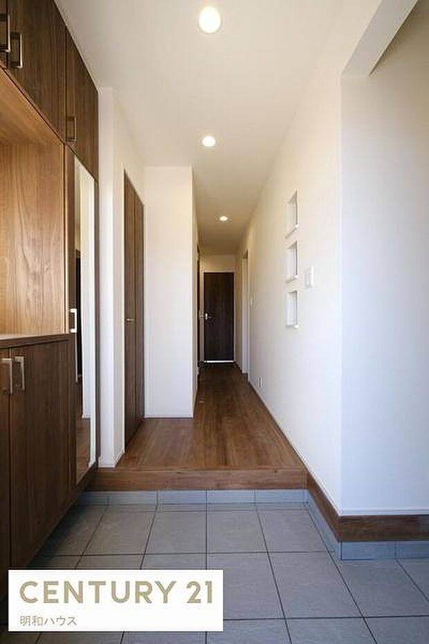 姿見付シューズBOX・土間収納あり