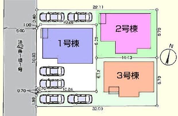 車通りが少なく車庫入れも安心です!
