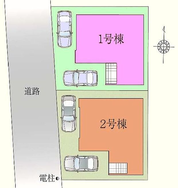 カースペース2台駐車可！