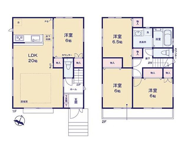 家事も育児もスムーズに!ストレスフリーな動線と、開放感あふれる大空間が魅力の住まい。お子様がのびのび遊べる広さで、家族の笑顔が絶えません。