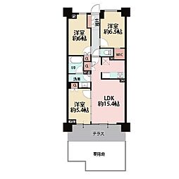 ブリリア湘南辻堂海浜公園 3LDKの間取図画像