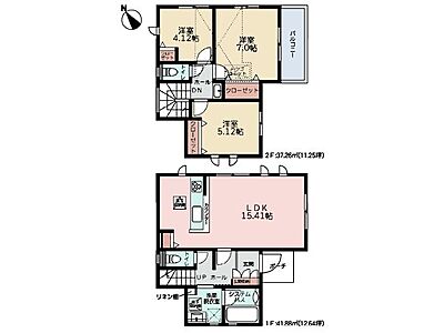 間取り:全居室収納付きでお部屋すっきり 間取り:全居室収納付きでお部屋すっきり