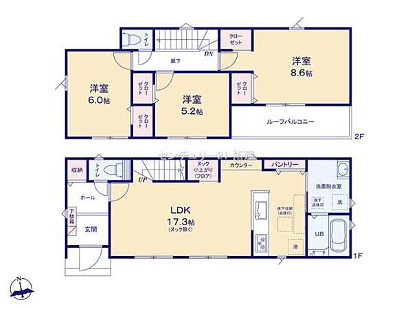 間取りを拡大表示