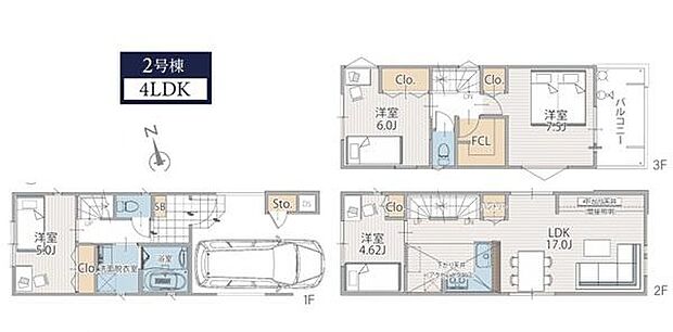 《間取り》■リビング中心の新生活。光を取り入れる開放的な設計で居心地の良い時間を演出します。