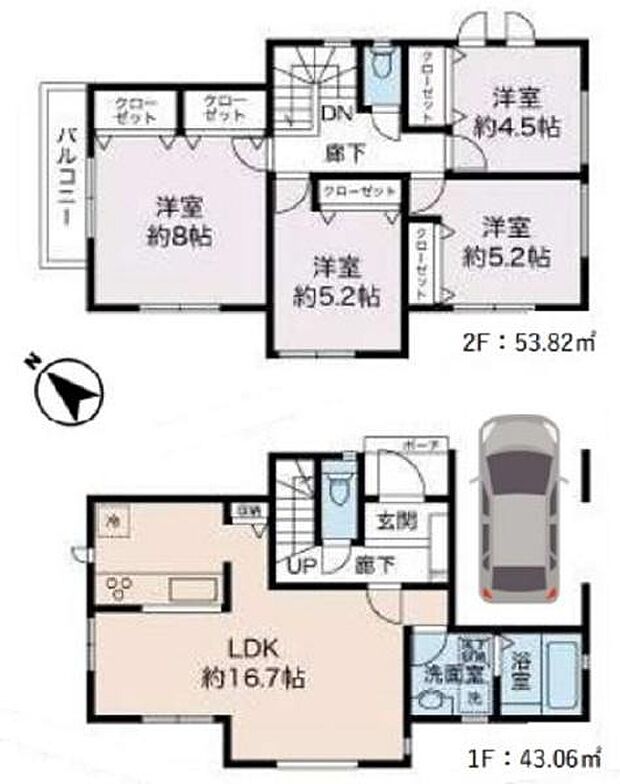 《間取り》■リビング中心の新生活。光を取り入れる開放的な設計で居心地の良い時間を演出します。