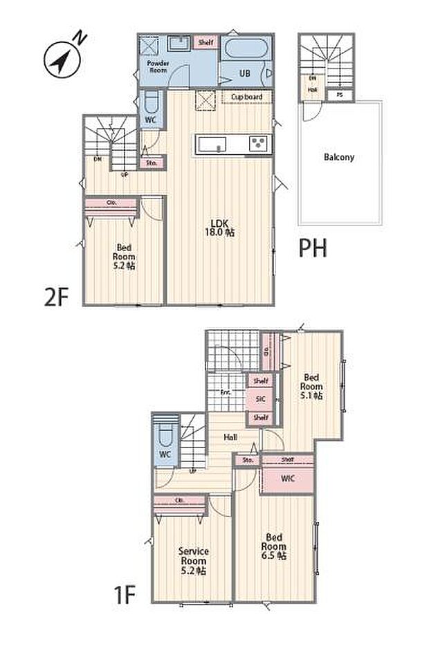 《間取り》■リビング中心の新生活。光を取り入れる開放的な設計で居心地の良い時間を演出します。