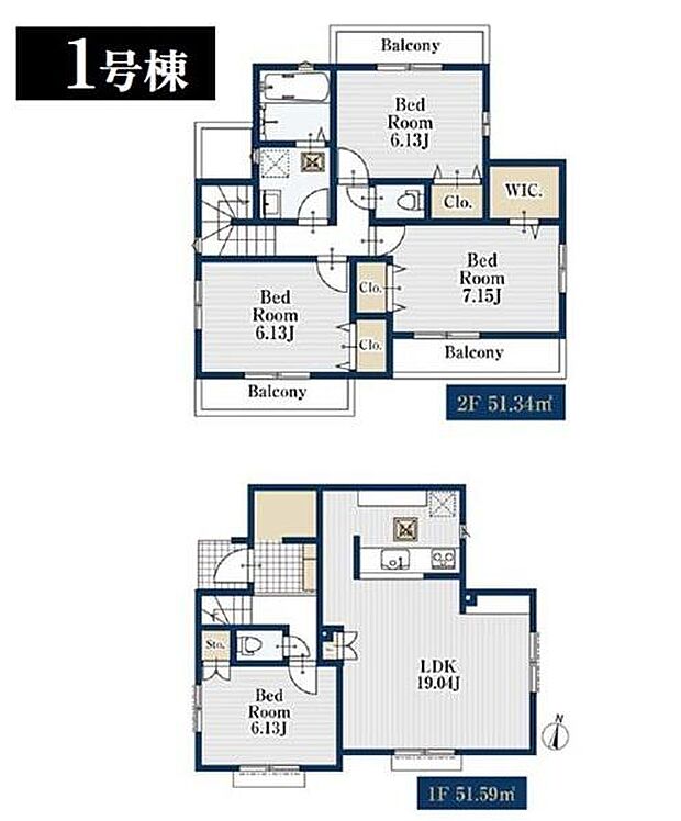 《間取り》■リビング中心の新生活。光を取り入れる開放的な設計で居心地の良い時間を演出します。
