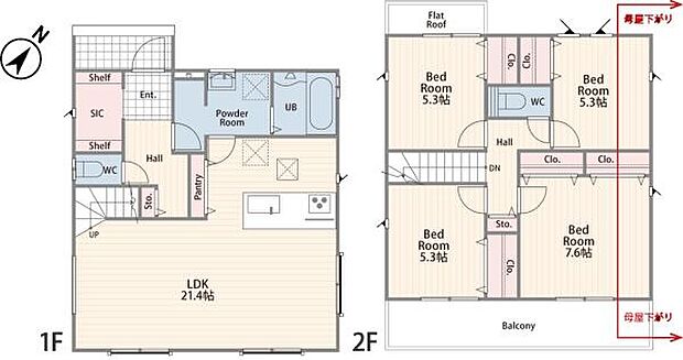 《間取り》■リビング中心の新生活。光を取り入れる開放的な設計で居心地の良い時間を演出します。