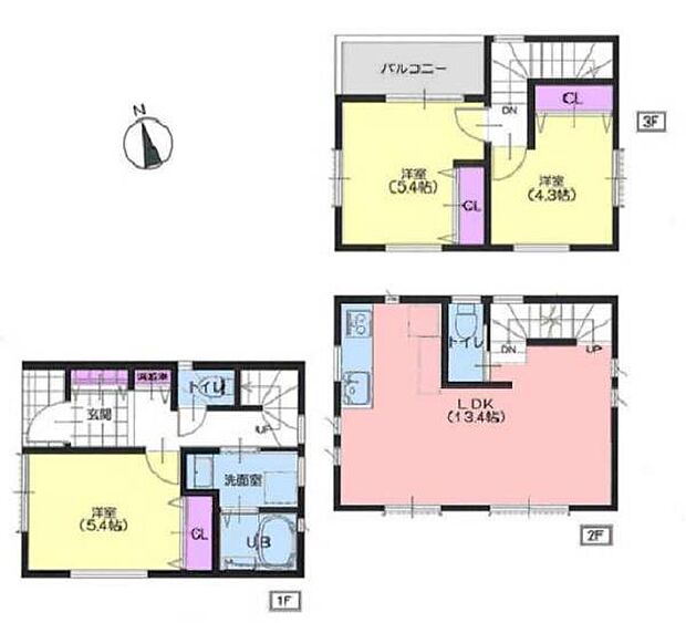 《間取り》■リビング中心の新生活。光を取り入れる開放的な設計で居心地の良い時間を演出します。