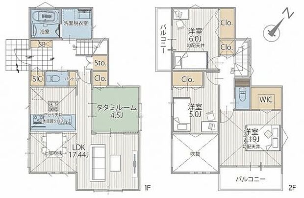 《間取り》■リビング中心の新生活。光を取り入れる明るく開放的な設計で居心地の良い時間を演出します。