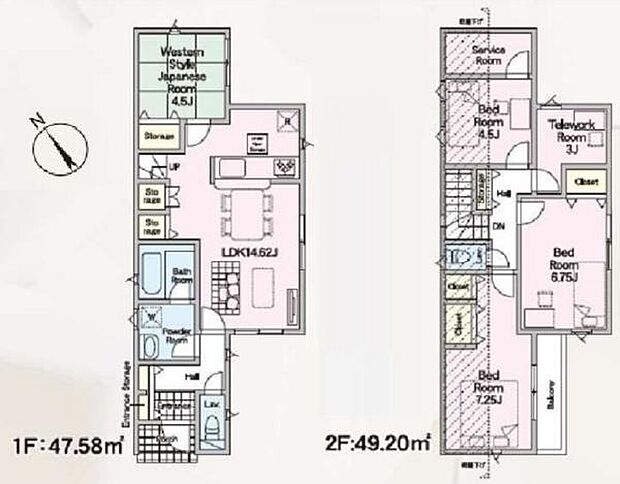 《間取り》■リビング中心の新生活。光を取り入れる開放的な設計で居心地の良い時間を演出します。