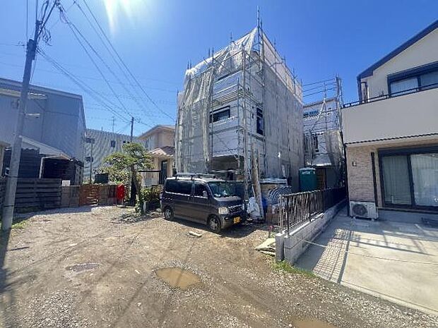 《現地》 青い空と白い雲、気分が晴れる場所がここにあります。
