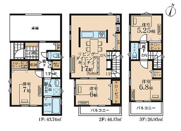 《間取り》■リビング中心の新生活。光を取り入れる開放的な設計で居心地の良い時間を演出します。