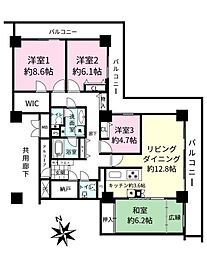 ソリッドタワー 4SLDKの間取図画像