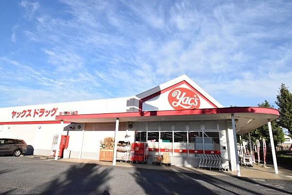 ヤックスドラッグ牛久神谷店まで220m、薬や日用品・食料まで揃うドラッグストア。
