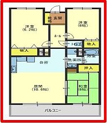間取図画像 3LDK