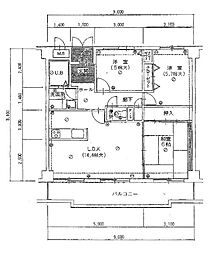 パレ・ロワイヤル新中島 3LDKの間取り