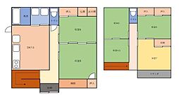 和歌山市和歌川町　中古戸建 6DKの間取り