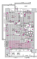 シャルマンフジ和歌山市駅レジタージュ 3LDKの間取り