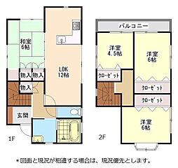和歌山市梅原　中古戸建 4LDKの間取り